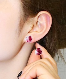 YU-KA:ローズデザインスタッドピアス Rose  design stud pierce