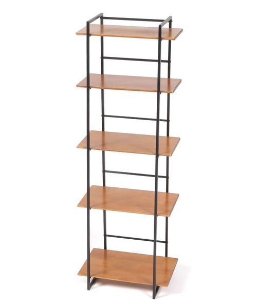 ウッド＆アイアン5段シェルフ（家具）｜studio CLIP（スタディオ