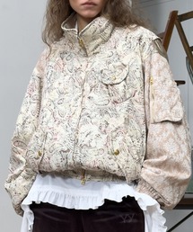 OPEN Yy（オープンワイワイ）の「OPEN Yy/オープンワイワイ/WOVEN PAISLEY CARGO BOMBER JACKET（ミリタリージャケット）」