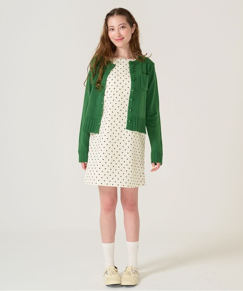 完売品 ドット柄 ミニ丈 ジャンスカ TINA：JOJUN ドット柄 ミニ丈 ジャンスカ TINA：JOJUN（ワンピース）｜TINA