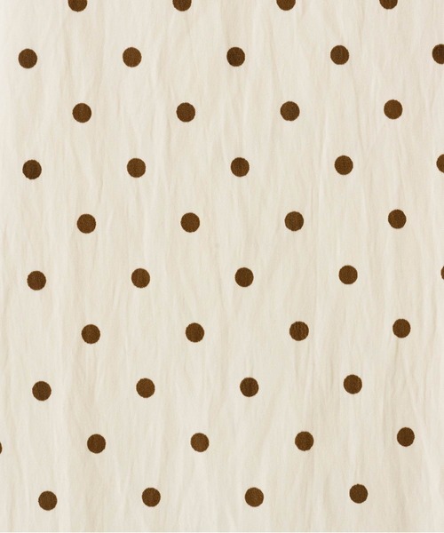 TINA:JOJUN(ティーナジョジュン)の「ドット柄 ミニ丈 ジャンスカ TINA:JOJUN(ワンピース・レディース・アイボリー/ブラック・M)」の11枚目の写真