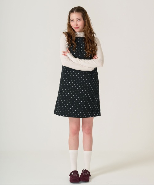 完売品 ドット柄 ミニ丈 ジャンスカ TINA：JOJUN ドット柄 ミニ丈 ジャンスカ TINA：JOJUN（ワンピース）｜TINA：JOJUN