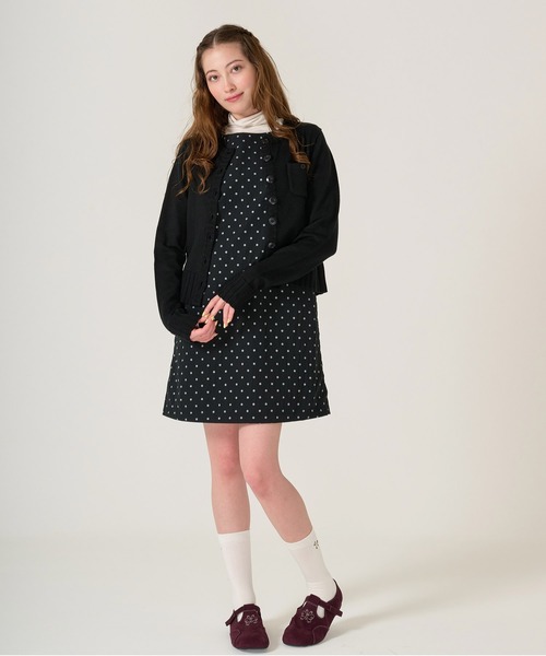 完売品 ドット柄 ミニ丈 ジャンスカ TINA：JOJUN ドット柄 ミニ丈 ジャンスカ TINA：JOJUN（ワンピース）｜TINA：JOJUN