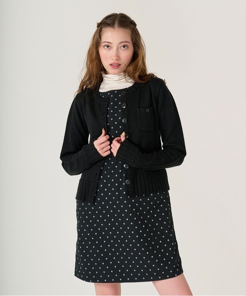 ドット柄 ミニ丈 ジャンスカ TINA：JOJUN（ワンピース）｜TINA：JOJUN