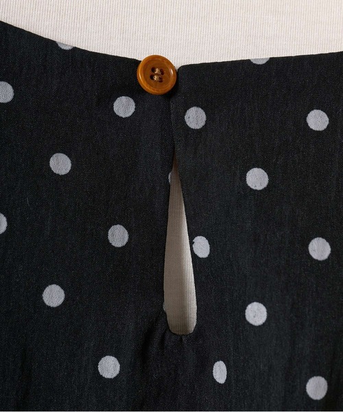 ドット柄 ミニ丈 ジャンスカ TINA：JOJUN（ワンピース）｜TINA