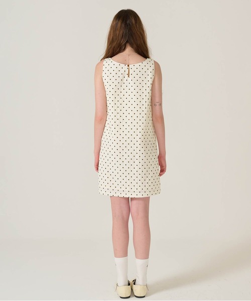 ドット柄 ミニ丈 ジャンスカ TINA：JOJUN（ワンピース）｜TINA：JOJUN