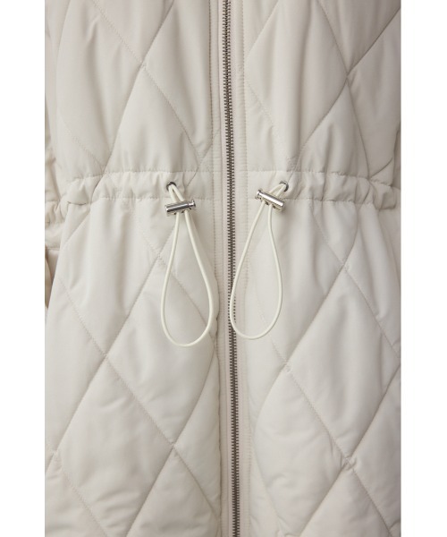 AZUL by moussy(アズールバイマウジー)の「キルティング中綿ミドルコート(ブルゾン・レディース・アイボリー/ブラック・SMALL/MEDIUM)」の12枚目の写真