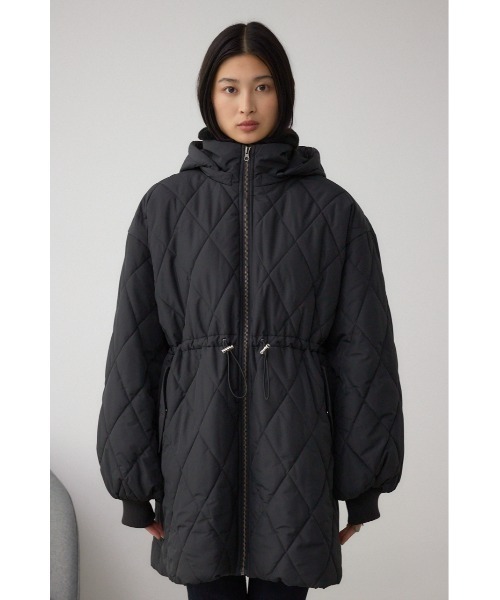 AZUL by moussy(アズールバイマウジー)の「キルティング中綿ミドルコート(ブルゾン・レディース・アイボリー/ブラック・SMALL/MEDIUM)」の22枚目の写真