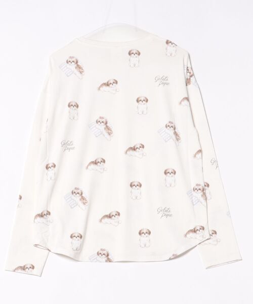 シーズー柄ロンT（ルームウェア/パジャマ）｜gelato pique