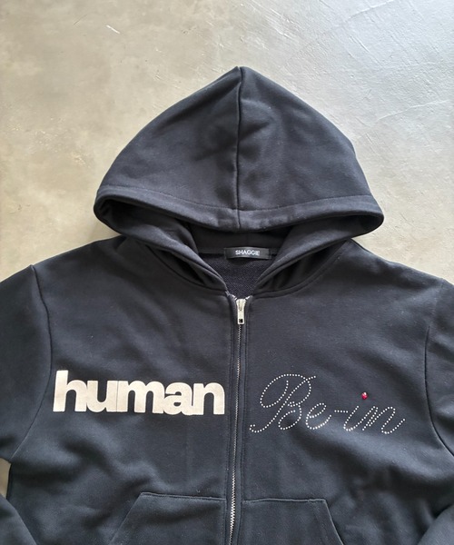SHAGGIE（シャギー）の「【セットアップ】フルジップフーディスウェットパーカー（パーカー・レディース・ブラック/ベージュ/グレー・MEDIUM/LARGE）」の17枚目の写真