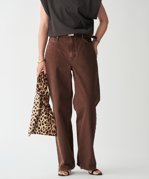 VERMEIL par iena（ヴェルメイユパーイエナ）の「《追加》upper hights アッパーハイツ THE NIECE MID-RISE 103312602CHO（デニムパンツ・レディース・ブラウン・22/23/24/25/26）」の20枚目の写真