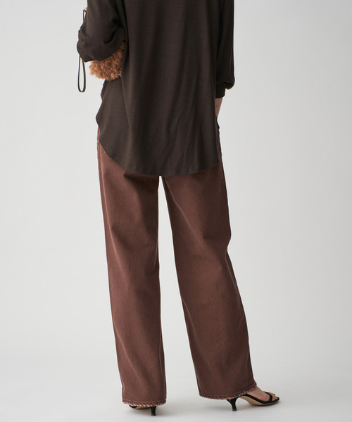 VERMEIL par iena（ヴェルメイユパーイエナ）の「《追加》upper hights アッパーハイツ THE NIECE MID-RISE 103312602CHO（デニムパンツ・レディース・ブラウン・22/23/24/25/26）」の10枚目の写真