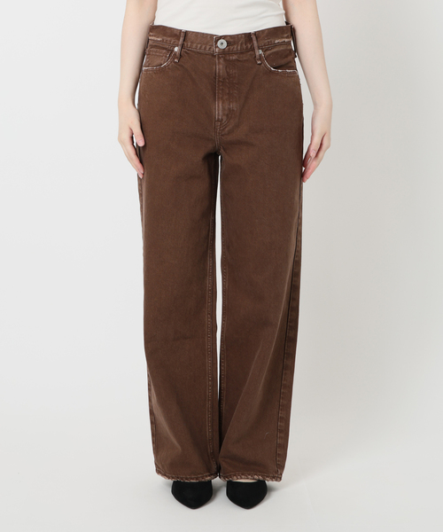 VERMEIL par iena（ヴェルメイユパーイエナ）の「《追加》upper hights アッパーハイツ THE NIECE MID-RISE 103312602CHO（デニムパンツ・レディース・ブラウン・22/23/24/25/26）」の13枚目の写真