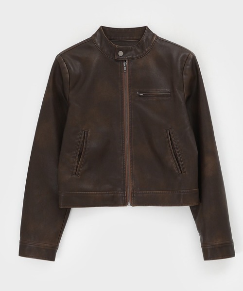 セール】[MADE] バーキシヴィンテージレザージャケット（ライダース