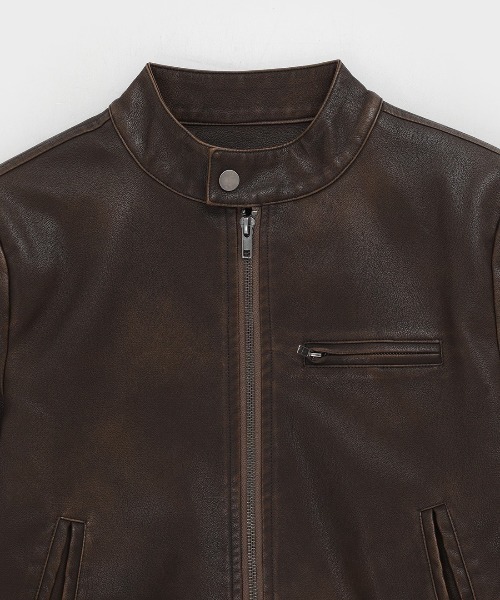 セール】[MADE] バーキシヴィンテージレザージャケット（ライダース