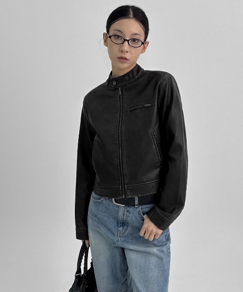 セール】[MADE] バーキシヴィンテージレザージャケット（ライダース