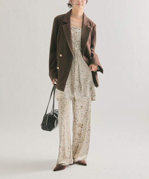 フラワーベロア セットアップ（その他パンツ）｜mystic