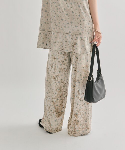セール】フラワーベロア セットアップ（その他パンツ）｜mystic