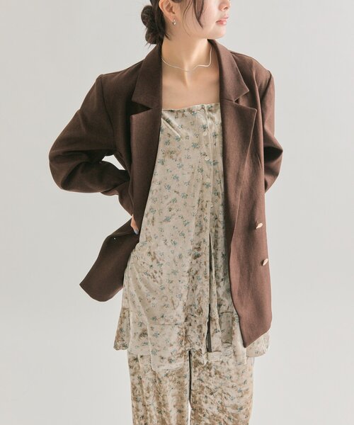 フラワーベロア セットアップ（その他パンツ）｜mystic（ミスティック