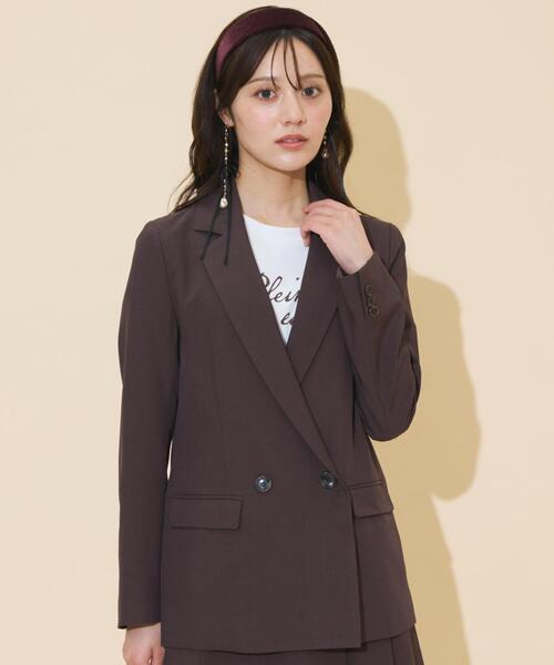 セール】ダブルボタンテーラードジャケット（テーラードジャケット
