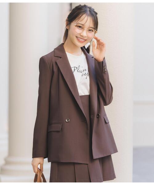 セール】ダブルボタンテーラードジャケット（テーラードジャケット