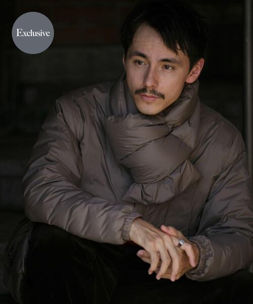 NANGA（ナンガ）の「『別注』NANGA×DOORS　DOWN MUFFLER（マフラー・メンズ・ブラック/グレー/モカ/チャコールグレー/ブルー・-）」の5枚目の写真