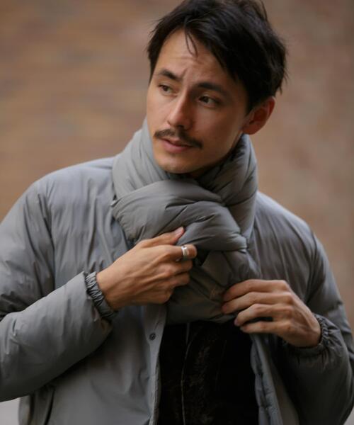 NANGA（ナンガ）の「『別注』NANGA×DOORS　DOWN MUFFLER（マフラー・メンズ・ブラック/グレー/モカ/チャコールグレー/ブルー・-）」の8枚目の写真