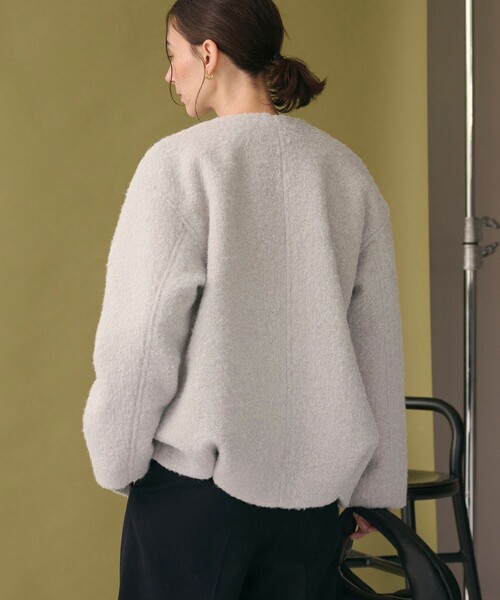 セール】ブークレ ノーカラーブルゾン（その他アウター