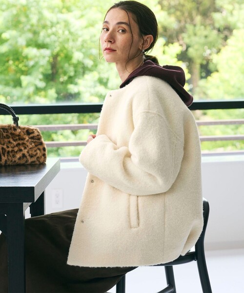 ブークレ ノーカラーブルゾン（その他アウター）｜BEAUTY&YOUTH UNITED