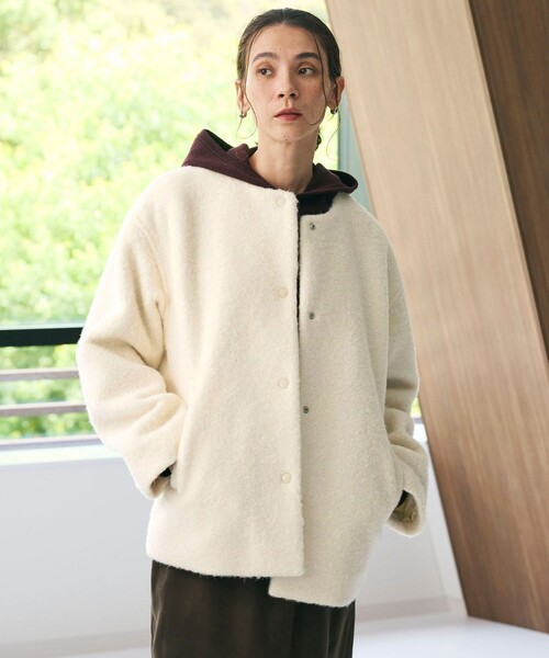 ブークレ ノーカラーブルゾン（その他アウター）｜BEAUTY&YOUTH UNITED