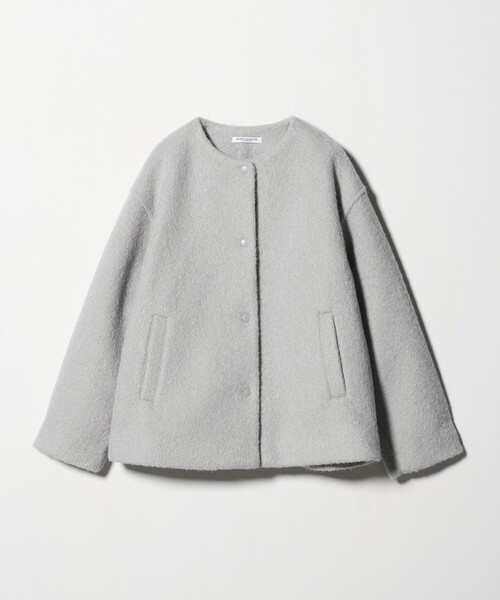 今季新作 BEAUTY&YOUTH 新品 ブークレーノーカラーブルゾン＊LT.灰 今季新作 BEAUTY&YOUTH 新品 ブークレーノーカラーブルゾン＊LT.灰