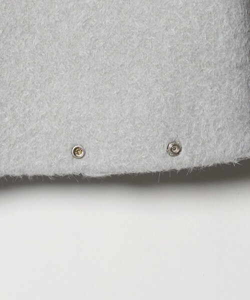 BEAUTY&YOUTH UNITED ARROWS(ビューティーアンドユースユナイテッドアローズ)の「ブークレ ノーカラーブルゾン(その他アウター・レディース・ダークグレー/オフホワイト/ライトグレー・XS/M/S)」の9枚目の写真