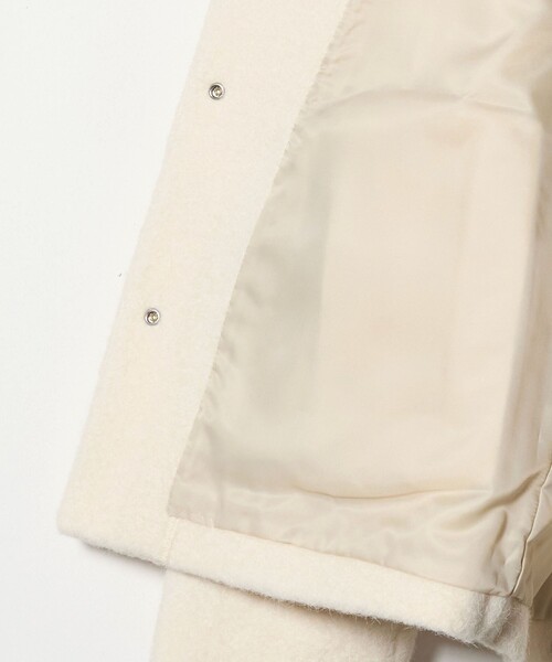 UNMINOU アンミヌ ブークレーノーカラージャケット アイボリー