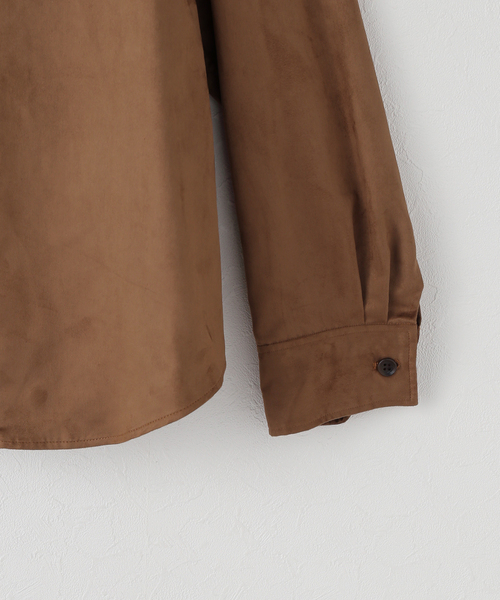 【新品・未使用】NOBLE フェイクスエードオーバーシャツ フェイクスエードオーバーシャツ（シャツ／ブラウス）｜NOBLE