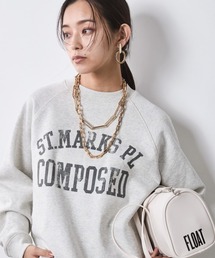 CHIC STYLE | 綿100％裏起毛ロゴプリントスウェット＜大きいサイズ有＞シックスタイル(スウェット)