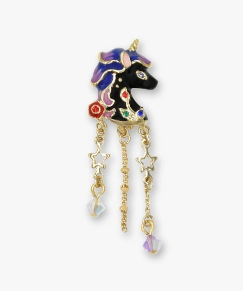 ANNA SUI(アナスイ)の「ユニコーンモチーフ ピアス(ピアス(両耳用)・レディース・マルチ・ONE SIZE)」の2枚目の写真