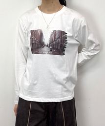 フォトプリントロングTシャツ