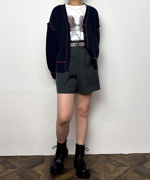 NICOLE CLUB(ニコル クラブ)の「フォトプリントロングTシャツ(Tシャツ/カットソー・レディース・ホワイト×ブラック/オフホワイト/ブラック×ホワイト・FREE)」の21枚目の写真