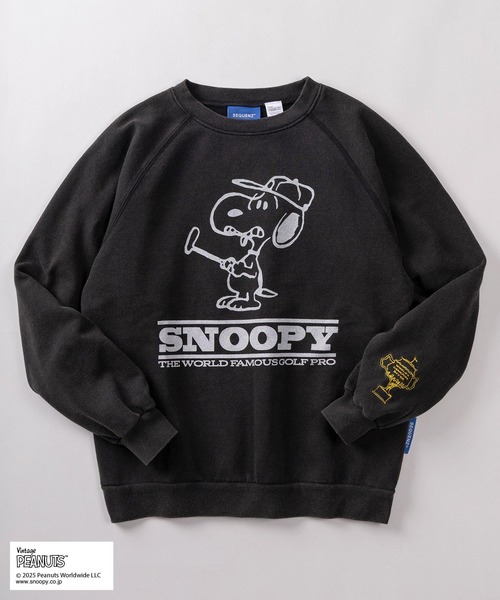 PEANUTS（ピーナッツ）の「【72】【PEANUTS/ピーナッツ】ブリーチ加工 ヴィンテージデザイン バックプリント 裏起毛スウェット（スウェット・メンズ・ブルー/ブラック系その他/ブラック/グリーン系その他/ピンク/グリーン/レッド/ブラウン・M/L/XL）」の12枚目の写真