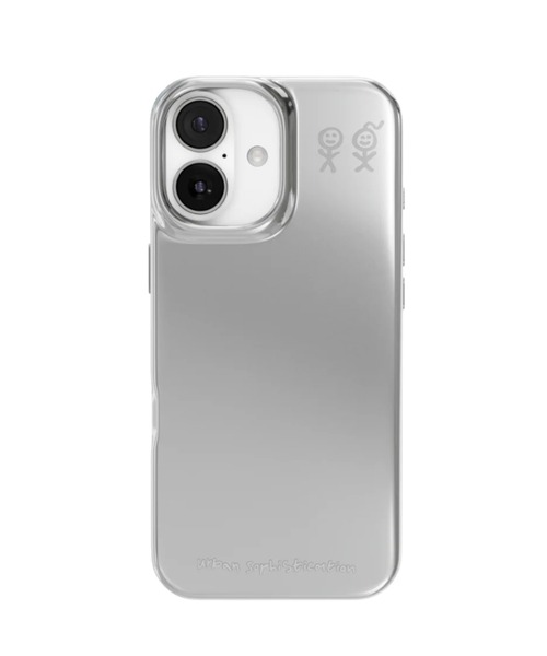Urban Sophistication iPhone17 proケースシルバー the-puffer-case-chrome-5586391