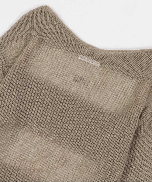 FANCY CLUB（ファンシークラブ）の「A'GEM/9 × .kom 『FANCY CLUB/ファンシークラブ』 HAILEY STRIPE KNIT/ヘアリー ストライプ ニット（ニット/セーター・レディース・ブラック/ブラウン・FREE）」の21枚目の写真