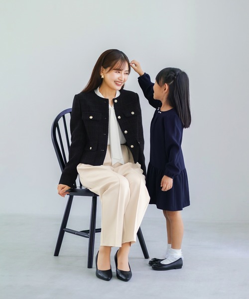 WHITE JOOLA(ホワイトジョーラ)の「【 洗える・接触冷感 】とろみデシン・ボウタイデザインブラウス(シャツ/ブラウス・レディース・オフホワイト/グレイッシュブルー/ベージュ・S/M/L)」の9枚目の写真
