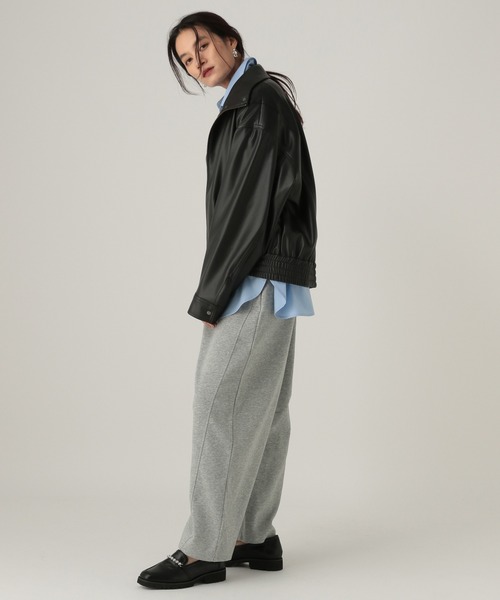 Elura（エルーラ）の「スウェットカーブパンツ/607527（スウェットパンツ・レディース・ブラック/グレー・FREE）」の7枚目の写真