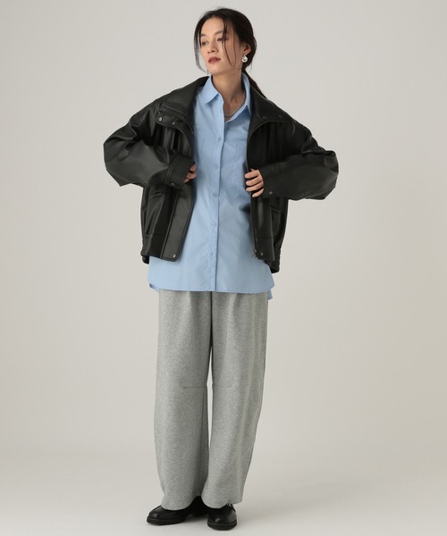 Elura（エルーラ）の「スウェットカーブパンツ/607527（スウェットパンツ・レディース・ブラック/グレー・FREE）」の10枚目の写真