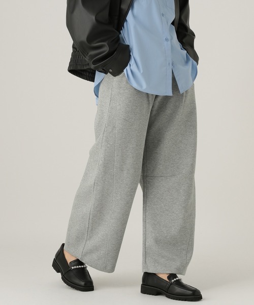 Elura（エルーラ）の「スウェットカーブパンツ/607527（スウェットパンツ・レディース・ブラック/グレー・FREE）」の9枚目の写真