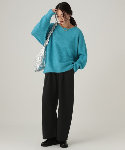 Elura（エルーラ）の「スウェットカーブパンツ/607527（スウェットパンツ・レディース・ブラック/グレー・FREE）」の4枚目の写真