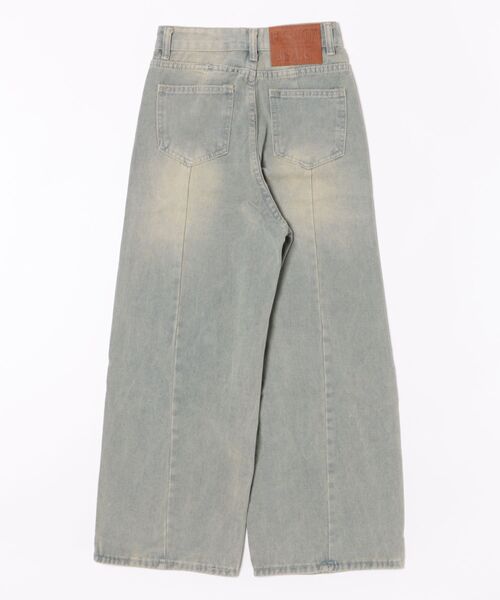 urge:(アージコロン )の「【URGE:】ハイウエスト ワイド デニム パンツ(デニムパンツ・レディース・ブルー・SMALL/MEDIUM/LARGE/X-LARGE)」の2枚目の写真