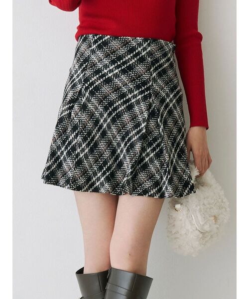 MERCURYDUO(マーキュリーデュオ)の「オリジナルロービングチェックミニスカパン(その他パンツ・レディース・ブラック/オフホワイト/パープル/レッド・SMALL/MEDIUM)」の3枚目の写真