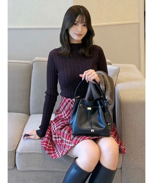 MERCURYDUO(マーキュリーデュオ)の「オリジナルロービングチェックミニスカパン(その他パンツ・レディース・ブラック/オフホワイト/パープル/レッド・SMALL/MEDIUM)」の17枚目の写真