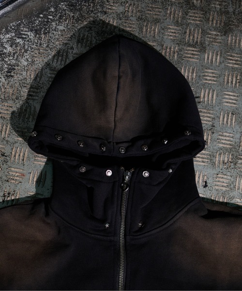 dollslutz(ドルズラッツ)の「【dollslutz】silver metallic over zip hoodie / 【ドルズラッツ】シルバーメタリックオーバージップフーディー(パーカー・レディース・ピンク/レオパード/ブラック・FREE)」の5枚目の写真